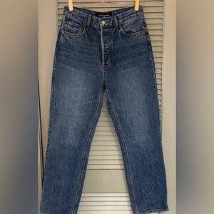 Veronica Beard Daniela straight leg ankle high-rise Jeans Sz 27